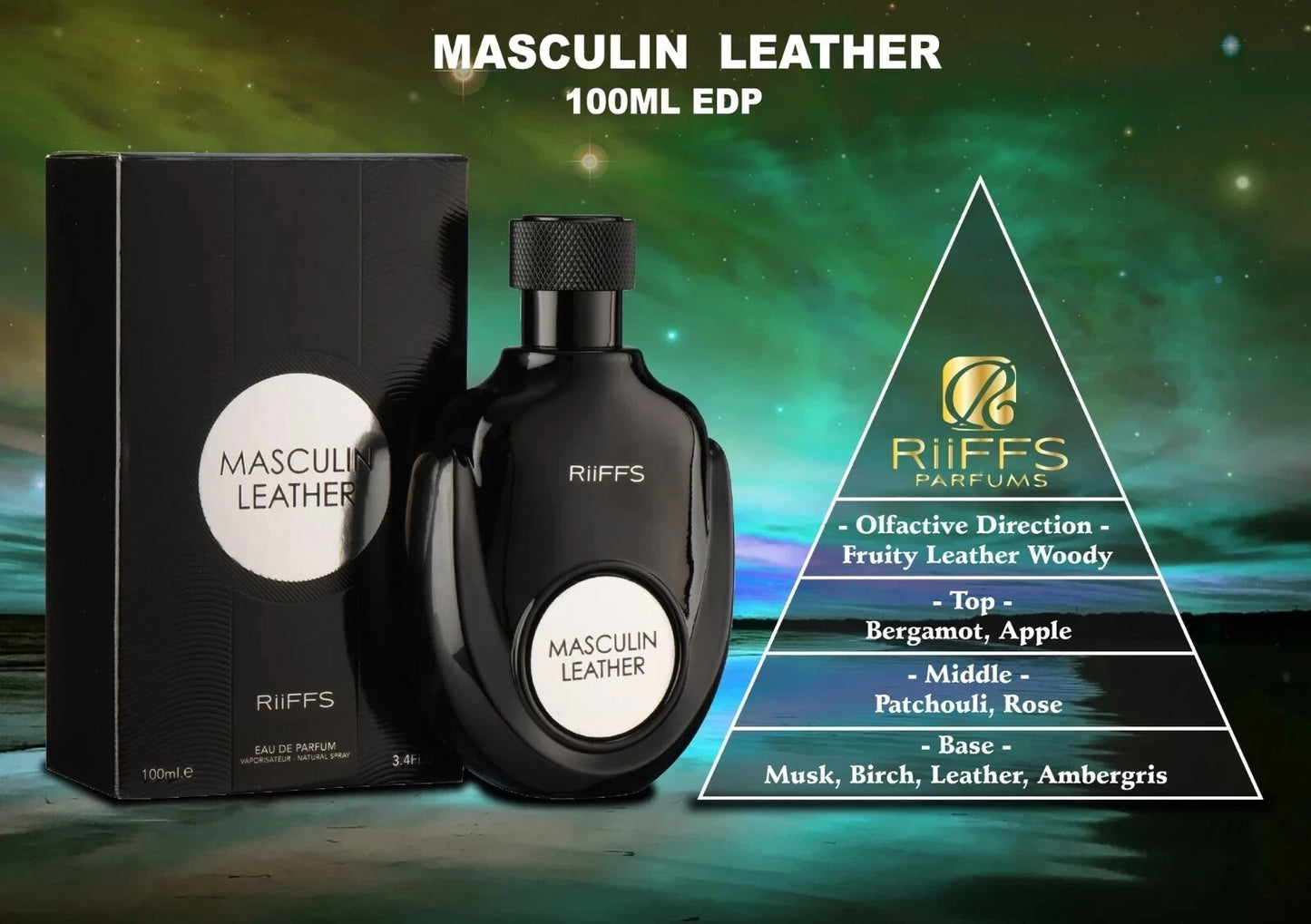 RiiFFS Masculin Leather Eau de Parfum 100ml