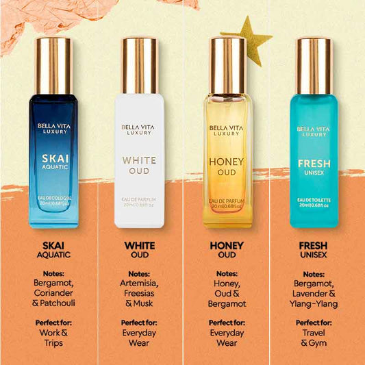 Bella Vita Luxuri Set Unisex Eau De Parfum 4x20ml